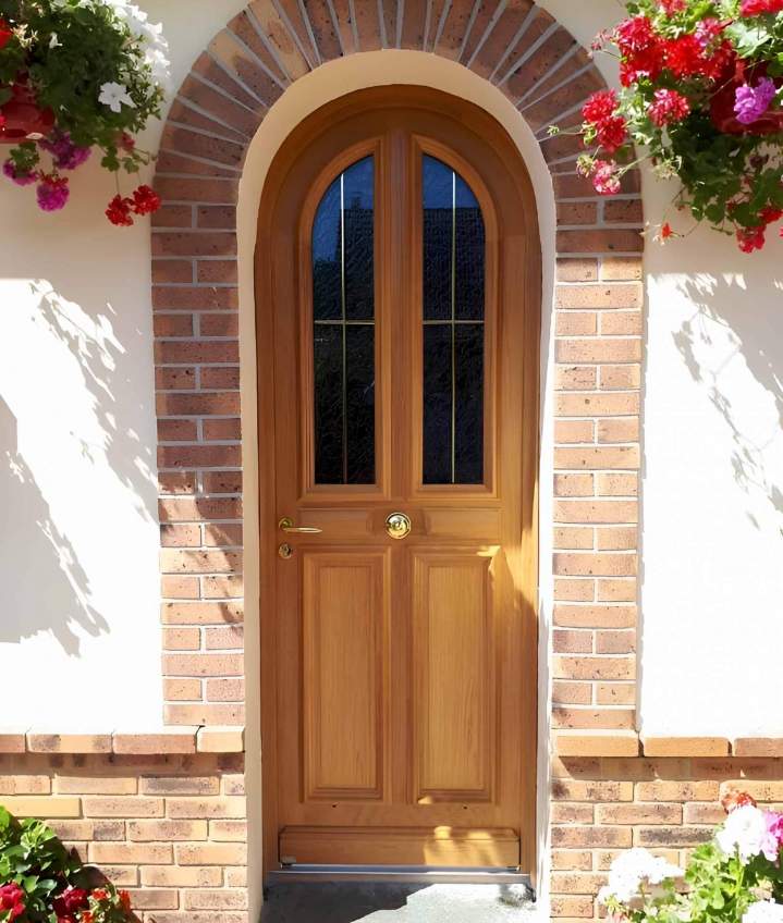 Porte principale en bois Colmar